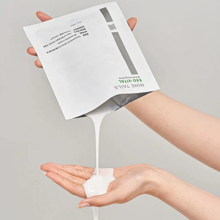 NINE TAILS EXO-VITAL - intensyviai liftinguojanti drėkinamoji lakštinė kaukė, 42 g - VEIDO KAUKĖ IŠ NINE TAILS - TIK €5.95! Apsipirk dabar GROŽIO ALCHEMIJA