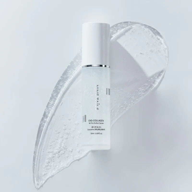 NINE TAILS EXO-COLLAGEN 90 PRO PERFECT SERUM - senėjimą stabdantis veido serumas su EXO kolagenu ir peptidais, 50 ml - SERUMAS IŠ NINE TAILS - TIK €59! Apsipirk dabar GROŽIO ALCHEMIJA