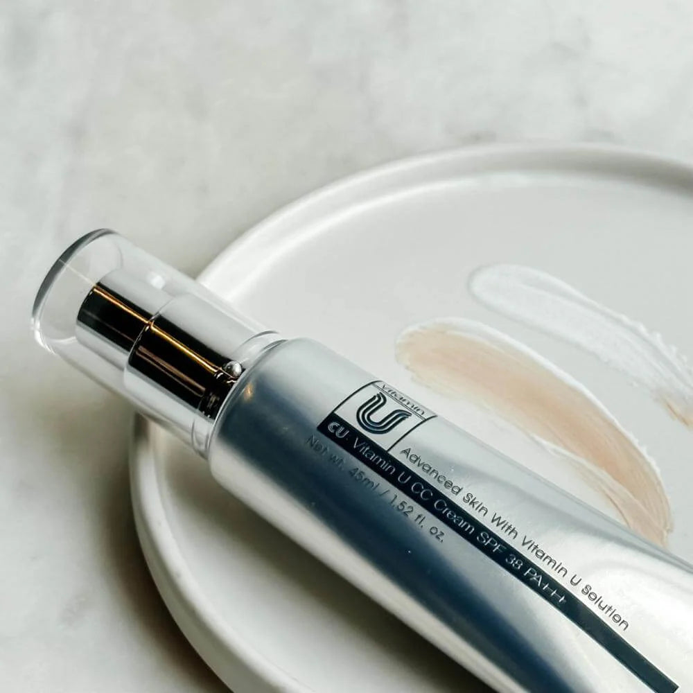 CUSKIN VITAMIN U CC CREAM - CC kremas su vitaminu U SPF38+ PA+++, 45 ml - SPALVĄ SUTEIKIANTIS KREMAS IŠ CUSKIN - TIK €35.70! Apsipirk dabar GROŽIO ALCHEMIJA