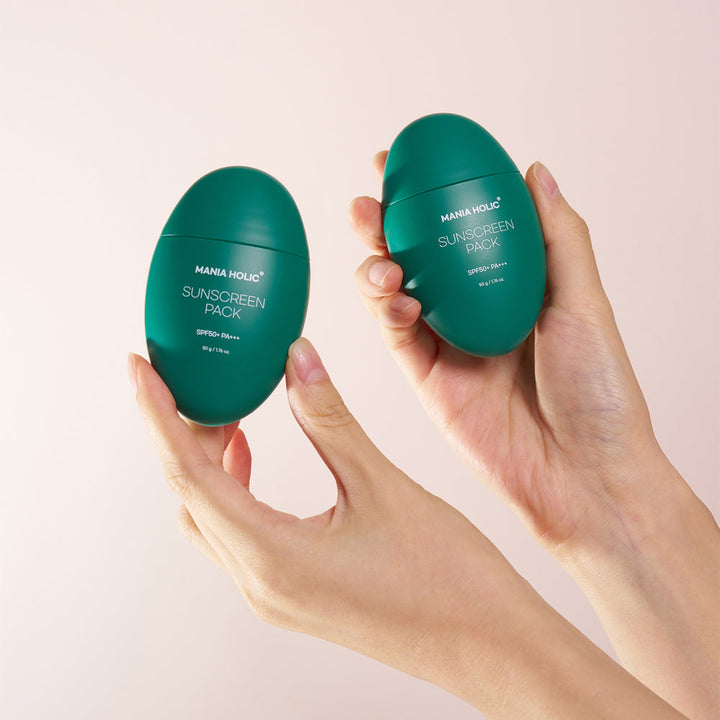 MANIA HOLIC SUNSCREEN PACK - SPF apsauga nuo saulės, 50 g - SPF APSAUGA IŠ MANIA HOLIC - TIK €19.46! Apsipirk dabar GROŽIO ALCHEMIJA