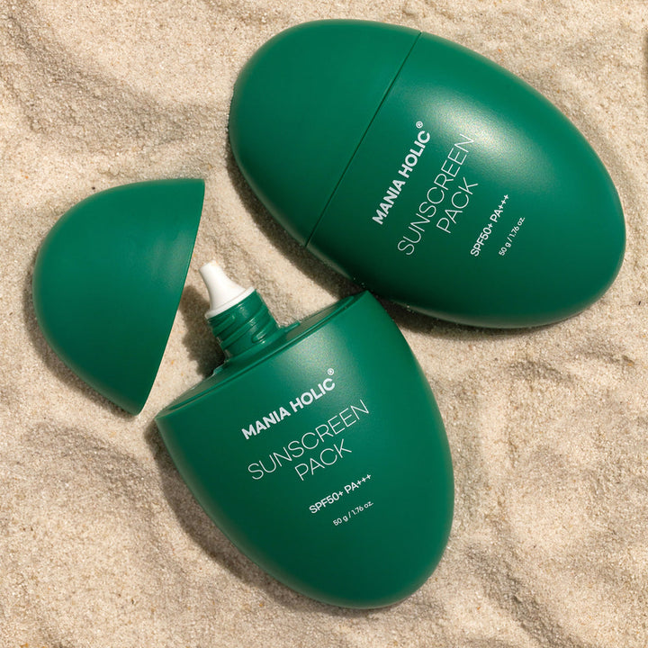 MANIA HOLIC SUNSCREEN PACK - SPF apsauga nuo saulės, 50 g - SPF APSAUGA IŠ MANIA HOLIC - TIK €19.46! Apsipirk dabar GROŽIO ALCHEMIJA