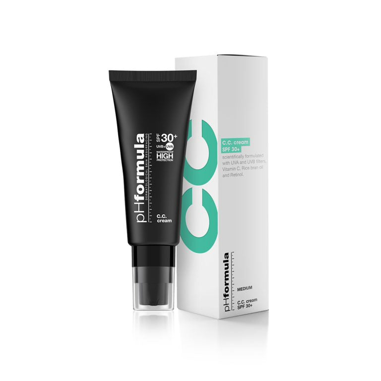 pHformula C.C. CREAM SPF 30 - veido odos spalvą koreguojantis kremas (MEDIUM), 50 ml - SPALVĄ SUTEIKIANTIS KREMAS IŠ PHFORMULA - TIK €44! Apsipirk dabar GROŽIO ALCHEMIJA
