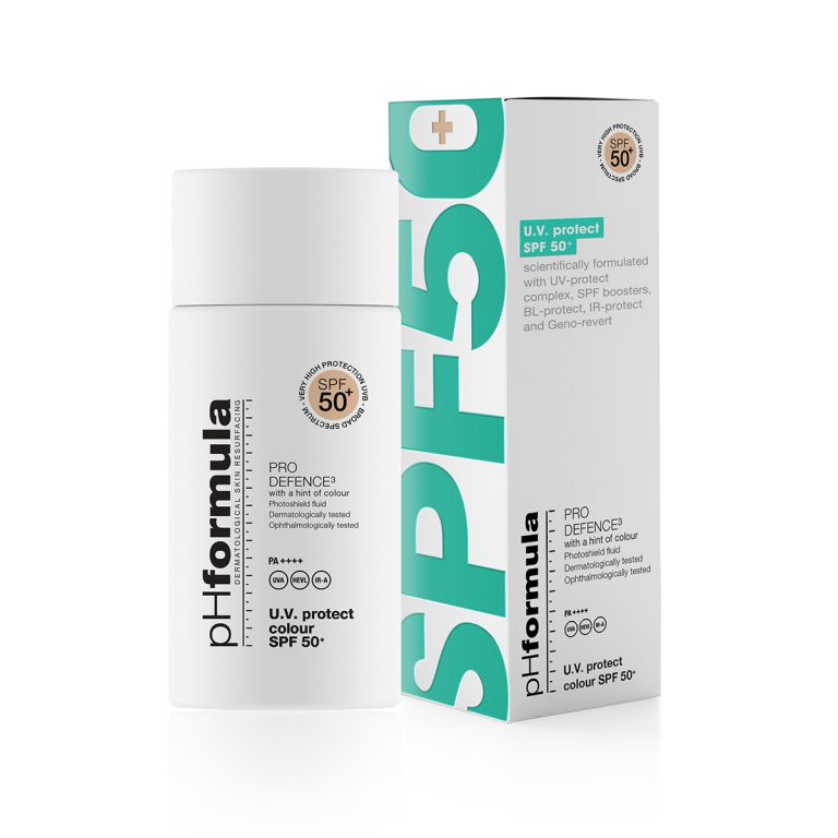 pHformula PRO-DEFENCE3 SPF 50+ - apsauginis kremas su spalva 50 ml - SPF APSAUGA IŠ PHFORMULA - TIK €63! Apsipirk dabar GROŽIO ALCHEMIJA