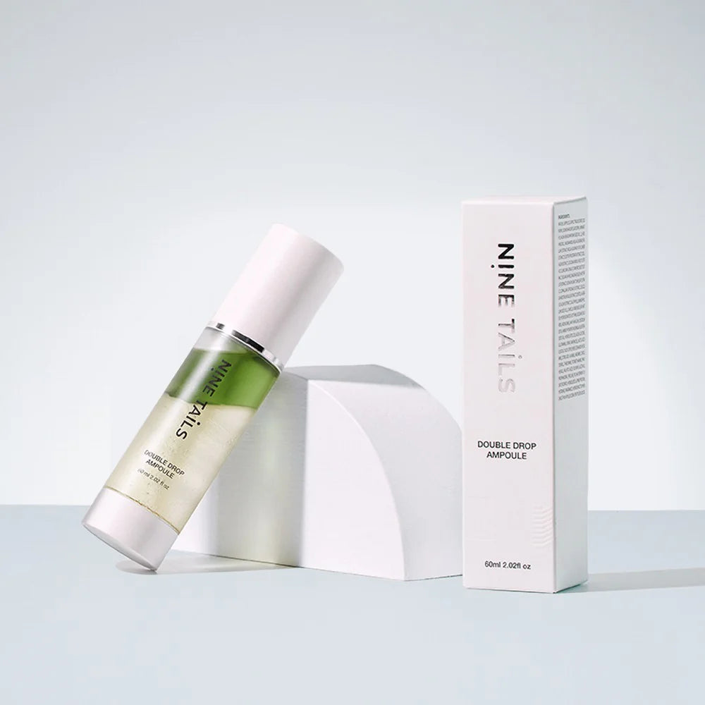 NINE TAILS DOUBLE DROP AMPOULE - intensyviai drėkinantis ir jauninamasis dviejų fazių serumas, 60 ml - SERUMAS IŠ NINE TAILS - TIK €62! Apsipirk dabar GROŽIO ALCHEMIJA