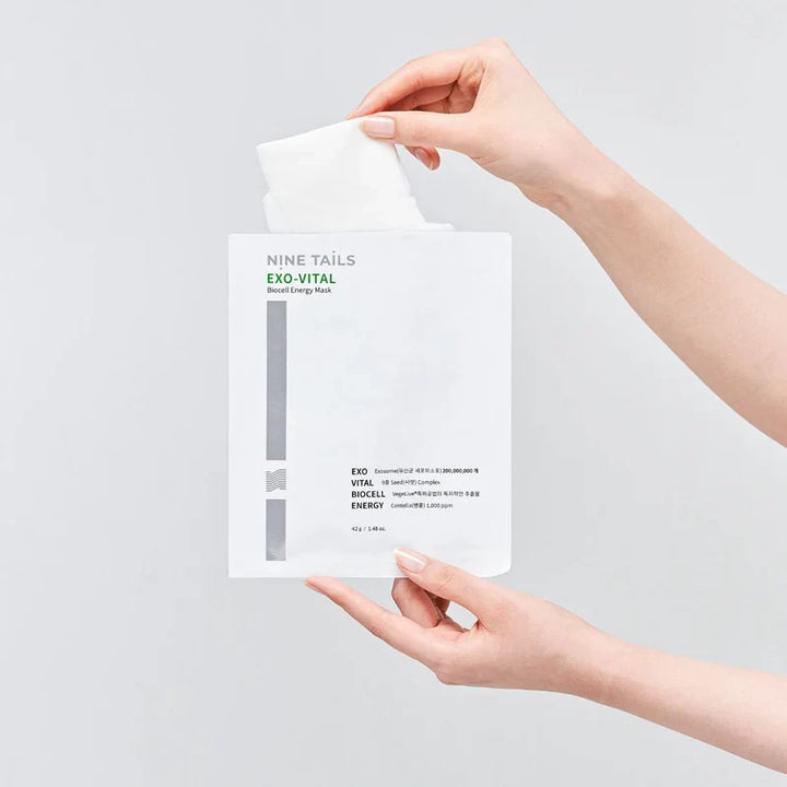NINE TAILS EXO-VITAL - intensyviai liftinguojanti drėkinamoji lakštinė kaukė, 42 g - VEIDO KAUKĖ IŠ NINE TAILS - TIK €5.95! Apsipirk dabar GROŽIO ALCHEMIJA