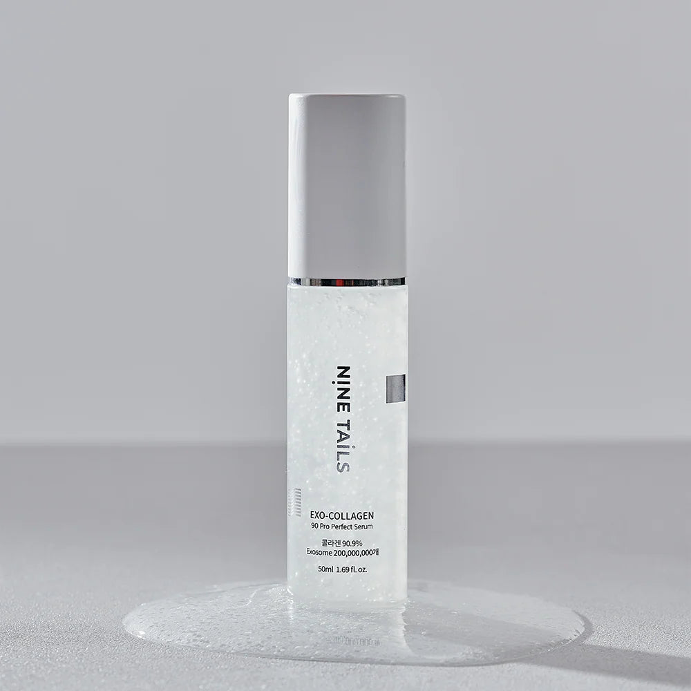 NINE TAILS EXO-COLLAGEN 90 PRO PERFECT SERUM - senėjimą stabdantis veido serumas su EXO kolagenu ir peptidais, 50 ml - SERUMAS IŠ NINE TAILS - TIK €59! Apsipirk dabar GROŽIO ALCHEMIJA