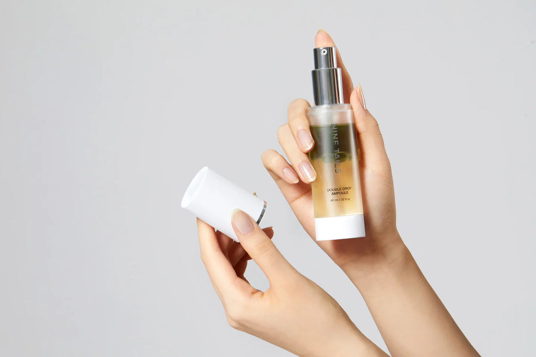 NINE TAILS DOUBLE DROP AMPOULE - intensyviai drėkinantis ir jauninamasis dviejų fazių serumas, 60 ml - SERUMAS IŠ NINE TAILS - TIK €62! Apsipirk dabar GROŽIO ALCHEMIJA