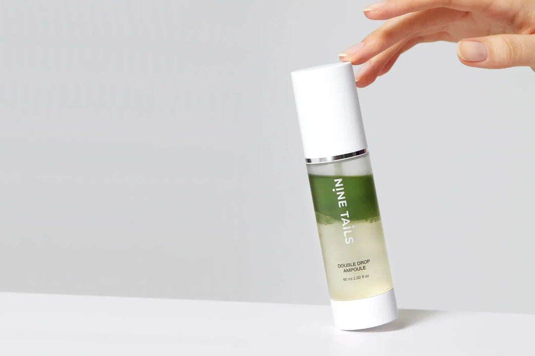 NINE TAILS DOUBLE DROP AMPOULE - intensyviai drėkinantis ir jauninamasis dviejų fazių serumas, 60 ml - SERUMAS IŠ NINE TAILS - TIK €62! Apsipirk dabar GROŽIO ALCHEMIJA