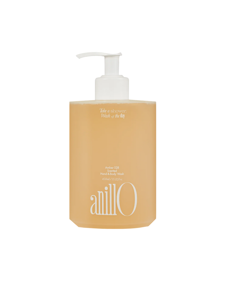 ANILLO AMBER528 SCENTED HAND & BODY WASH - parfumuotas rankų ir kūno prausiklis, 450 ml - KŪNO PRAUSIKLIAI IŠ ANILLO - TIK €31! Apsipirk dabar GROŽIO ALCHEMIJA