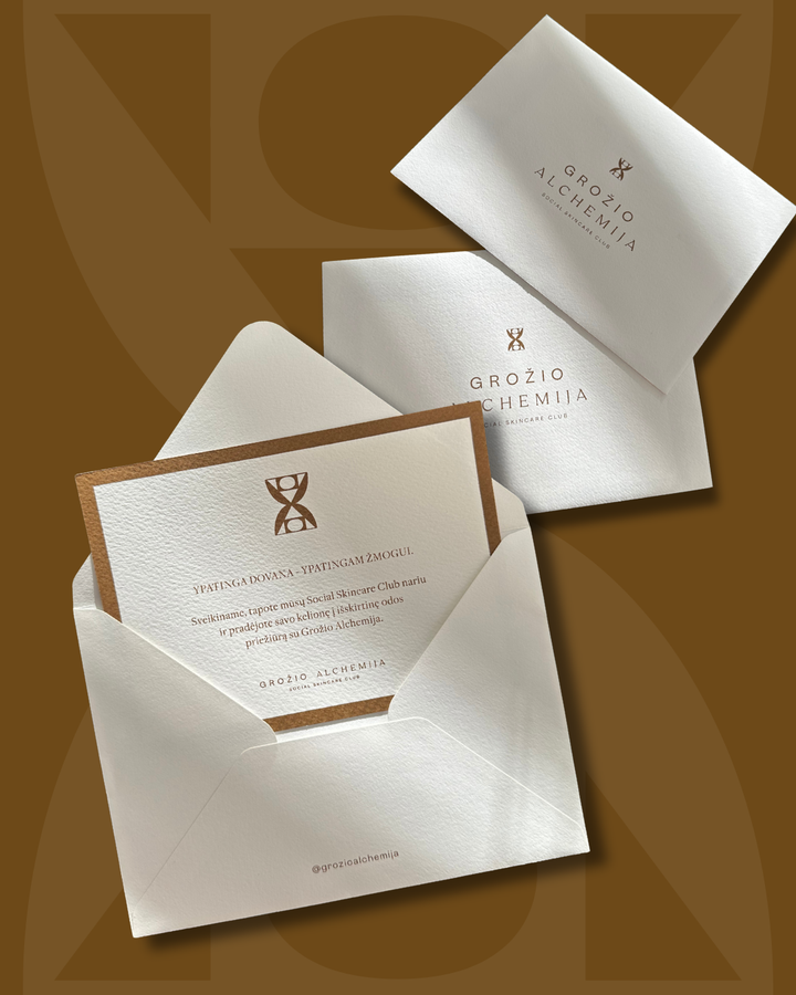 Fizinis DOVANŲ KUPONAS - Dovanų kuponas IŠ GROŽIO ALCHEMIJA - TIK €30! Apsipirk dabar GROŽIO ALCHEMIJA