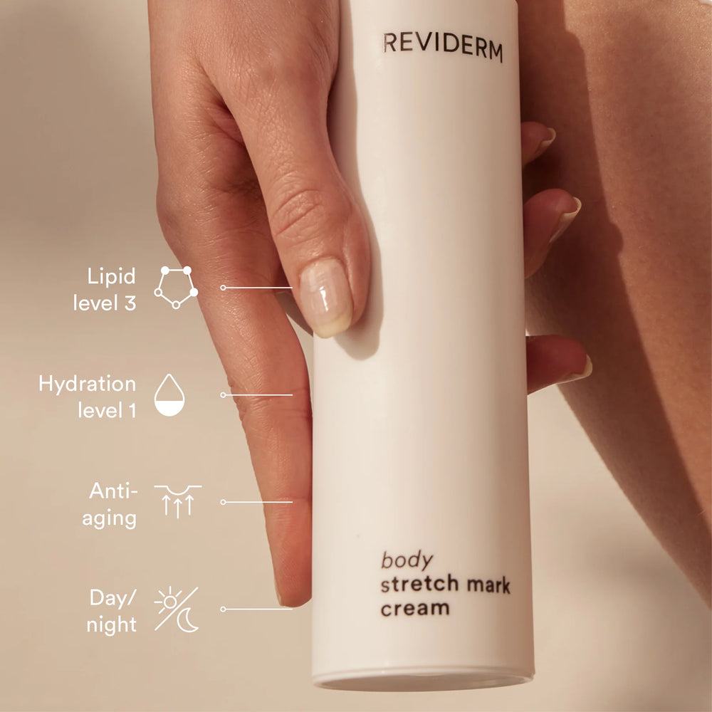 REVIDERM BODY STRETCH MARK CREAM - stangrinantis ir odos struktūrą stiprinantis kūno kremas, 200 ml - KŪNO KREMAI IŠ REVIDERM - TIK €69! Apsipirk dabar GROŽIO ALCHEMIJA