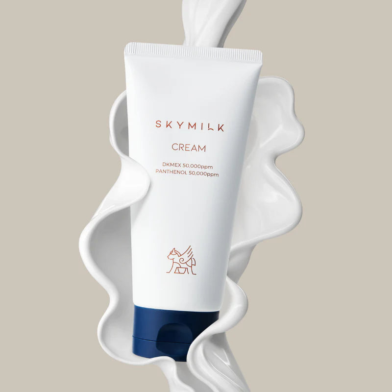 SKYMILK CREAM - atstatomasis, raminantis kremas su asilės pienu ir DKMEX®, 120 ml - VEIDO KREMAS IŠ SKYMILK - TIK €36! Apsipirk dabar GROŽIO ALCHEMIJA