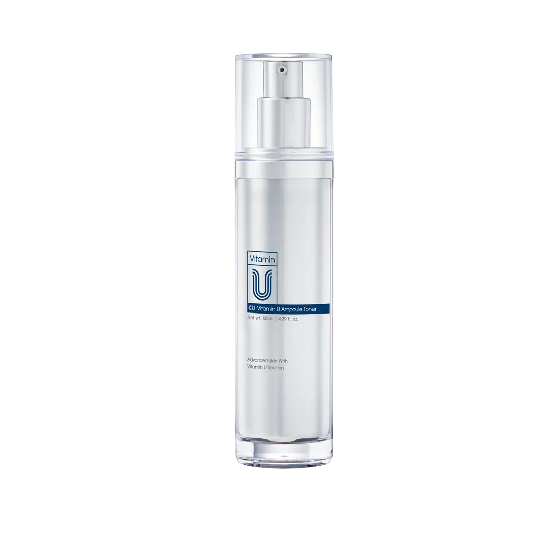 CUSKIN VITAMIN U AMPOULE TONER - šviesinantis ir raukšles mažinantis veido tonikas su vitaminu U, visiems odos tipams, 130 ml - TONIKAS IŠ CUSKIN - TIK €47! Apsipirk dabar GROŽIO ALCHEMIJA