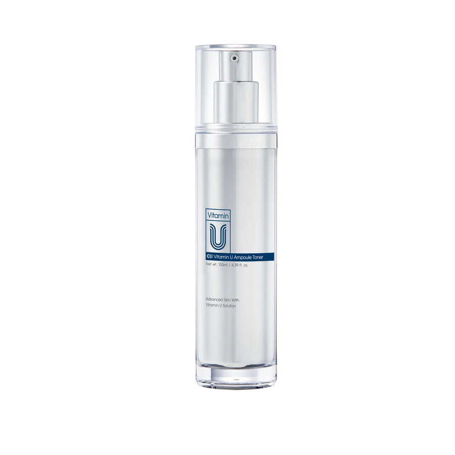 CUSKIN VITAMIN U AMPOULE TONER - šviesinantis ir raukšles mažinantis veido tonikas su vitaminu U, visiems odos tipams, 130 ml - TONIKAS IŠ CUSKIN - TIK €47! Apsipirk dabar GROŽIO ALCHEMIJA