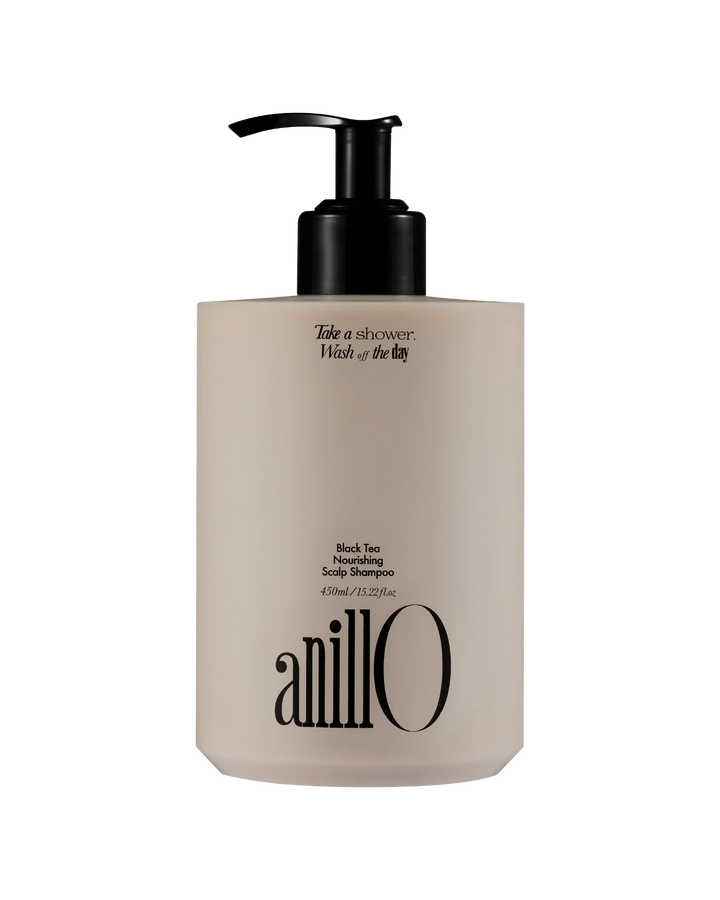 ANILLO BLACK TEA NOURISHING SCALP SHAMPOO – maitinantis šampūnas, 450 ml - ŠAMPŪNAS IŠ ANILLO - TIK €34.50! Apsipirk dabar GROŽIO ALCHEMIJA