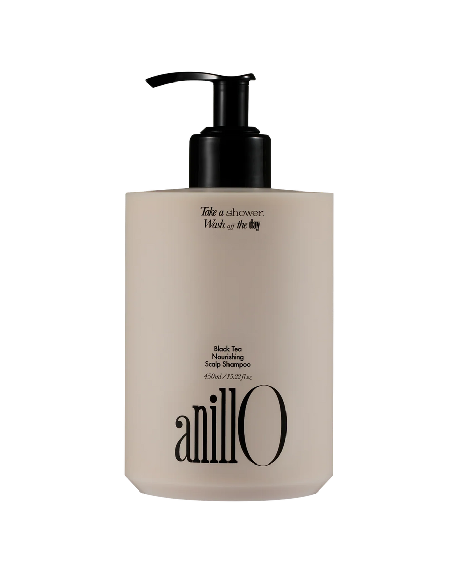 ANILLO BLACK TEA NOURISHING SCALP SHAMPOO – maitinantis šampūnas, 450 ml - ŠAMPŪNAS IŠ ANILLO - TIK €34.50! Apsipirk dabar GROŽIO ALCHEMIJA