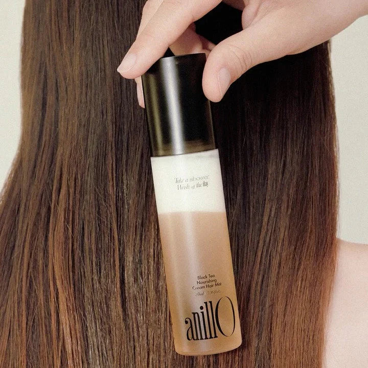 ANILLO BLACK TEA NOURISHING CREAM MIST – maitinantis kreminis plaukų purškiklis, 70 ml - PLAUKŲ PRIEMONĖ IŠ ANILLO - TIK €22.20! Apsipirk dabar GROŽIO ALCHEMIJA
