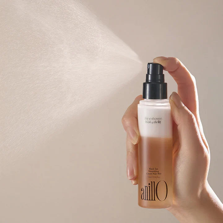 ANILLO BLACK TEA NOURISHING CREAM MIST – maitinantis kreminis plaukų purškiklis, 70 ml - PLAUKŲ PRIEMONĖ IŠ ANILLO - TIK €22.20! Apsipirk dabar GROŽIO ALCHEMIJA