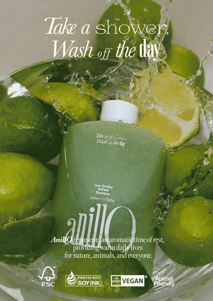 ANILLO LIME SUNDAY REFRESH SHAMPOO - gaivinantis šampūnas galvos odai, 450 ml - ŠAMPŪNAS IŠ ANILLO - TIK €33! Apsipirk dabar GROŽIO ALCHEMIJA