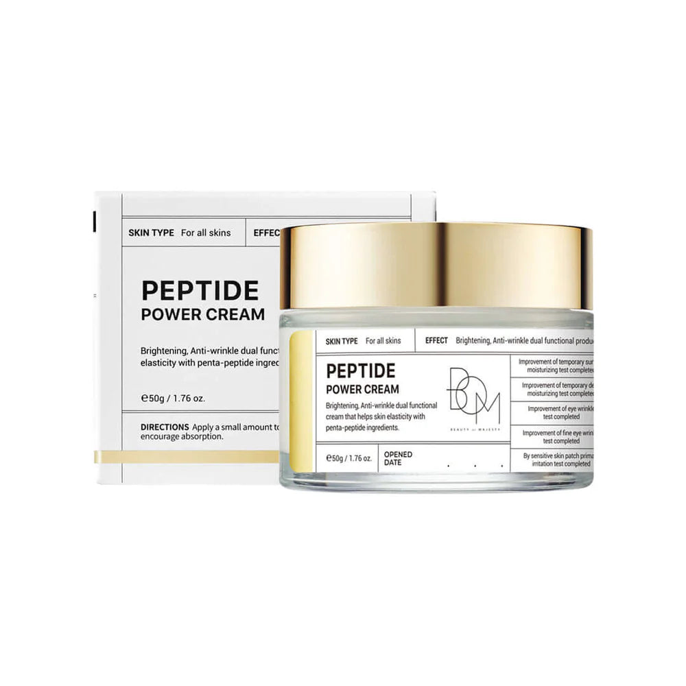 BOM PEPTIDE POWER CREAM- kremas su peptidais ir auksu, 50 g - VEIDO KREMAS IŠ BOM - TIK €24.95! Apsipirk dabar GROŽIO ALCHEMIJA