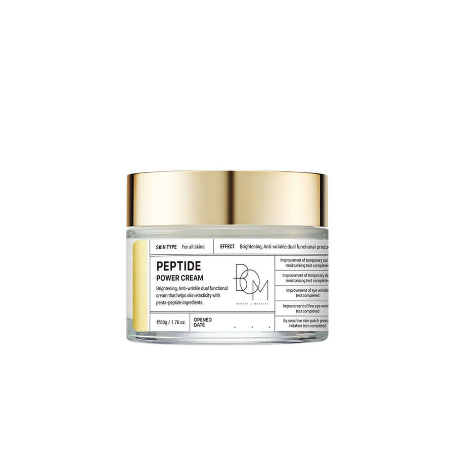 BOM PEPTIDE POWER CREAM- kremas su peptidais ir auksu, 50 g - VEIDO KREMAS IŠ BOM - TIK €24.95! Apsipirk dabar GROŽIO ALCHEMIJA