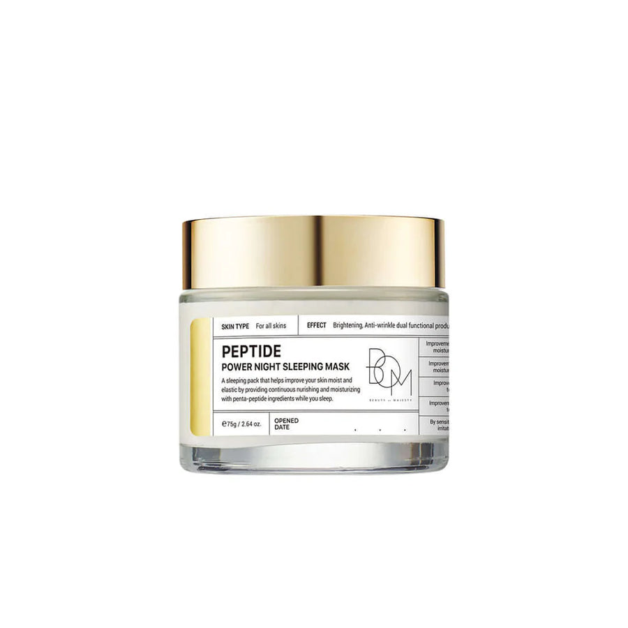 BOM PEPTIDE POWER NIGHT SLEEPING MASK - naktinė veido kaukė, 75 g - VEIDO KAUKĖ IŠ BOM - TIK €26.95! Apsipirk dabar GROŽIO ALCHEMIJA