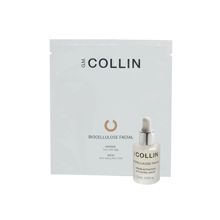 G.M. COLLIN - bioceliuliozinė veido kaukė su serumu, 5 vnt. + 7 ml