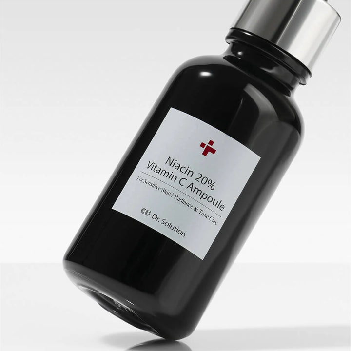 CUSKIN NIACIN 20% VITAMIN C AMPOULE - serumas su 20% niacinamido, vitaminu C ir hialurono rūgštimi, 30 g - SERUMAS IŠ CUSKIN - TIK €39! Apsipirk dabar GROŽIO ALCHEMIJA