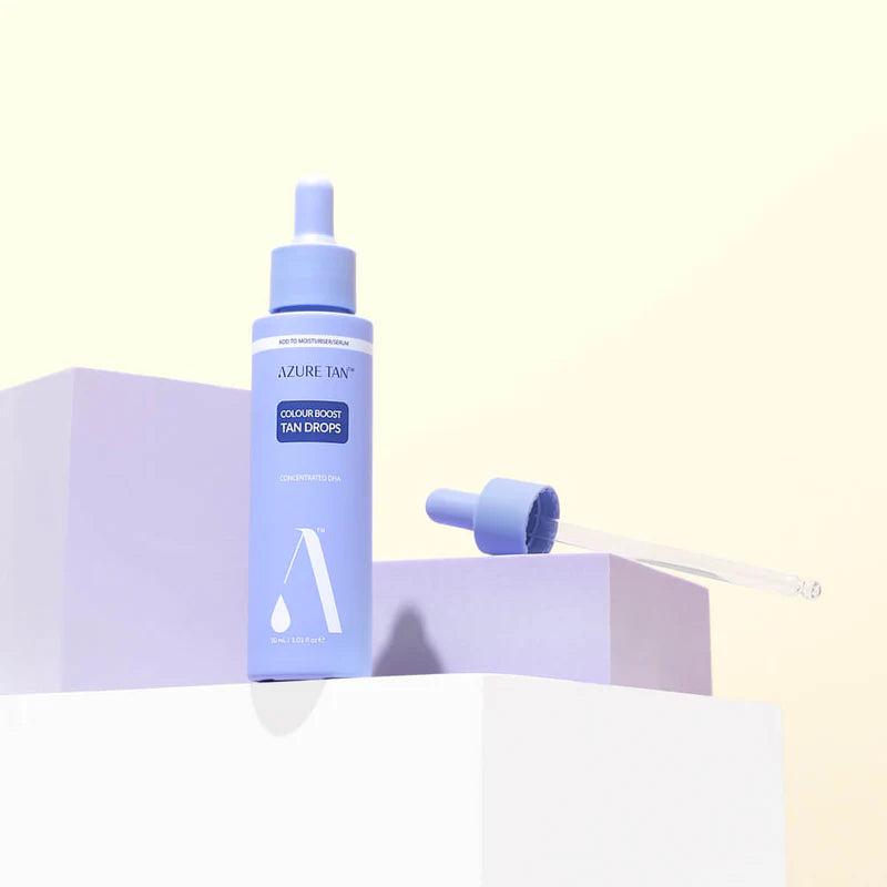 AZURE TAN COLOUR BOOST TAN DROPS - savaiminio įdegio lašiukai veidui, 30 ml