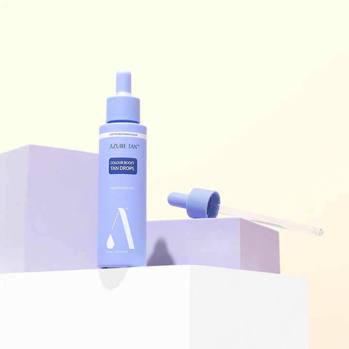 AZURE TAN COLOUR BOOST TAN DROPS - savaiminio įdegio lašiukai veidui, 30 ml