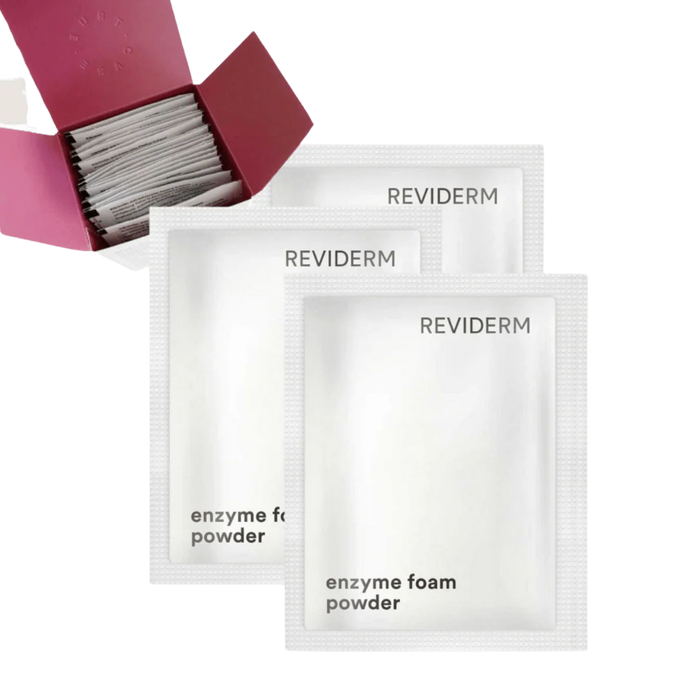 REVIDERM ENZYME FOAM POWDER - veido pilingas, 20 x 1 g - VEIDO ŠVEITIKLIAI IŠ REVIDERM - TIK €34! Apsipirk dabar GROŽIO ALCHEMIJA