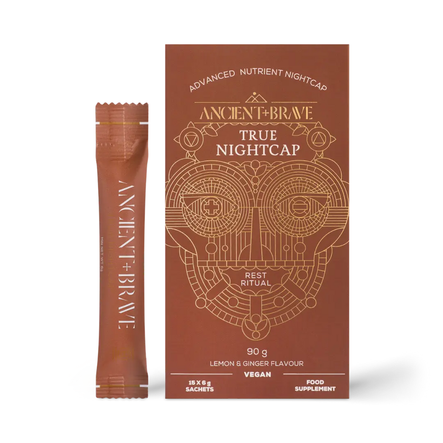 ANCIENT+BRAVE TRUE NIGHTCAP - miego papildas pakuotėse, 15x6g - MAISTO PAPILDAS IŠ ANCIENT+BRAVE - TIK €32! Apsipirk dabar GROŽIO ALCHEMIJA