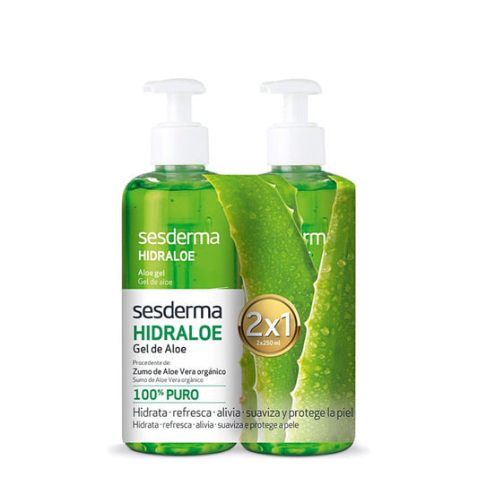 SESDERMA HIDRALOE ALOE GEL - gelių rinkinys (2 UŽ 1 KAINĄ), 2x250 ml - KŪNO LOSJONAS IŠ SESDERMA - TIK €22.50! Apsipirk dabar GROŽIO ALCHEMIJA