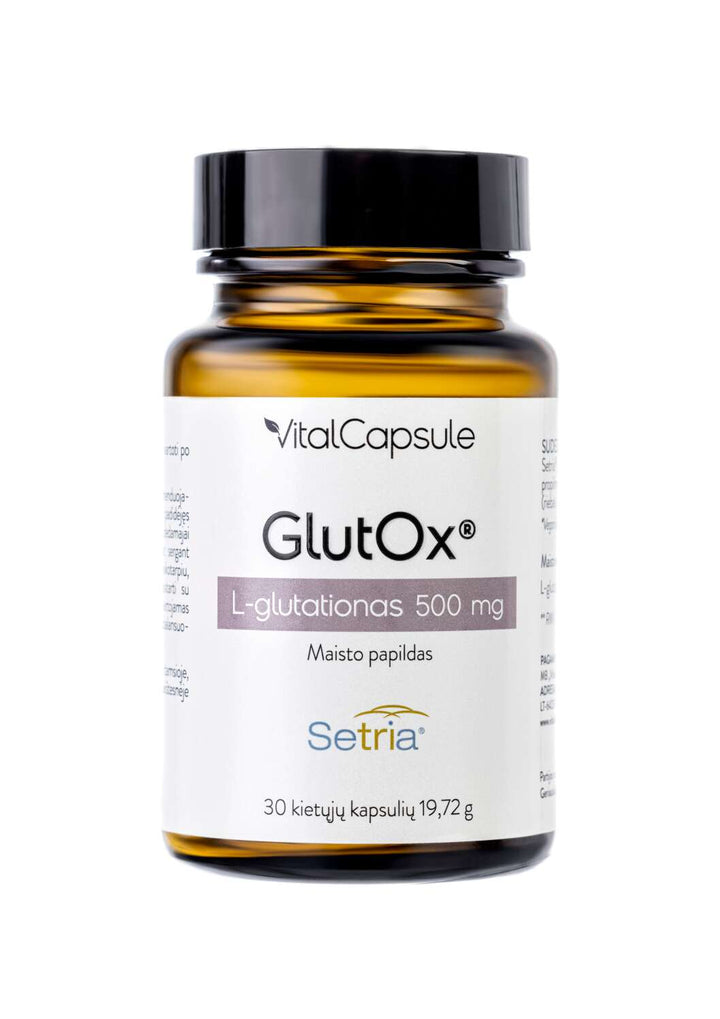 VITAL CAPSULE GlutOx®N30 - antioksidantiškai veikiantis maisto papildas, 30 vnt. - MAISTO PAPILDAS IŠ VITAL CAPSULE - TIK €46.50! Apsipirk dabar GROŽIO ALCHEMIJA