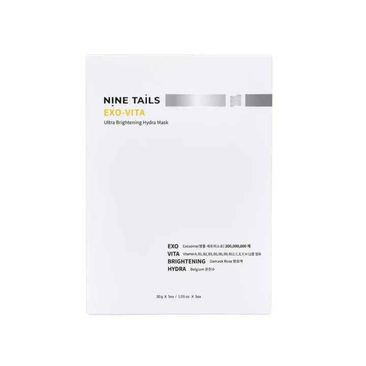 NINE TAILS EXO-VITA - intensyviai drėkinanti, odą skaistinanti kaukė - VEIDO KAUKĖ IŠ NINE TAILS - TIK €6! Apsipirk dabar GROŽIO ALCHEMIJA