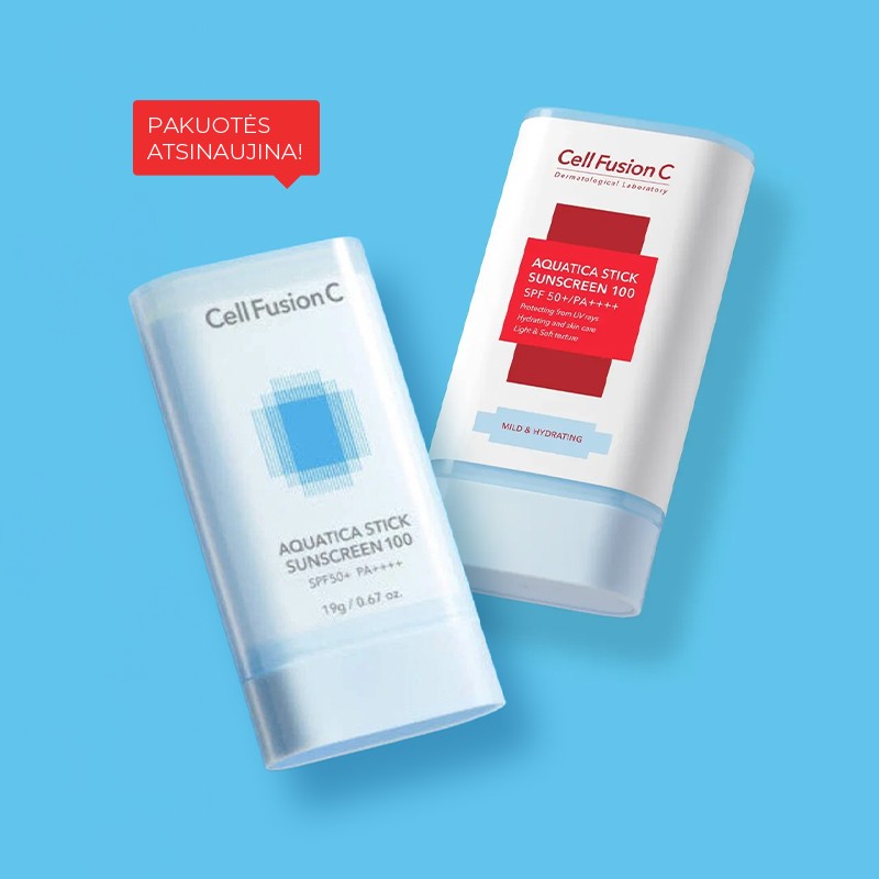 CELL FUSION C AQUATICA STICK SUNSCREEN 100 - drėkinanti pieštukinė apsauga nuo saulės, 19 g - SPF APSAUGA IŠ CELL FUSION C - TIK €25.50! Apsipirk dabar GROŽIO ALCHEMIJA