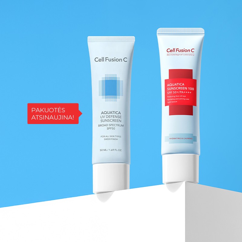 CELL FUSION C AQUATICA SUNSCREEN 100 SPF50+/PA++++ - apsauga nuo saulės, 50 ml - SPF APSAUGA IŠ CELL FUSION C - TIK €32.30! Apsipirk dabar GROŽIO ALCHEMIJA