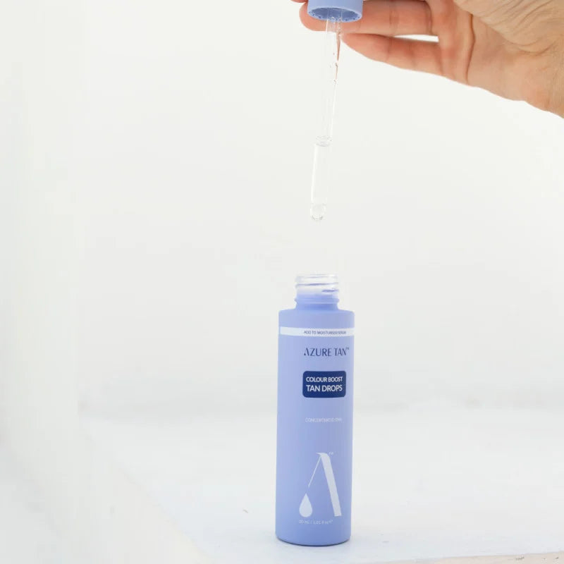 AZURE TAN COLOUR BOOST TAN DROPS - savaiminio įdegio lašiukai veidui, 30 ml