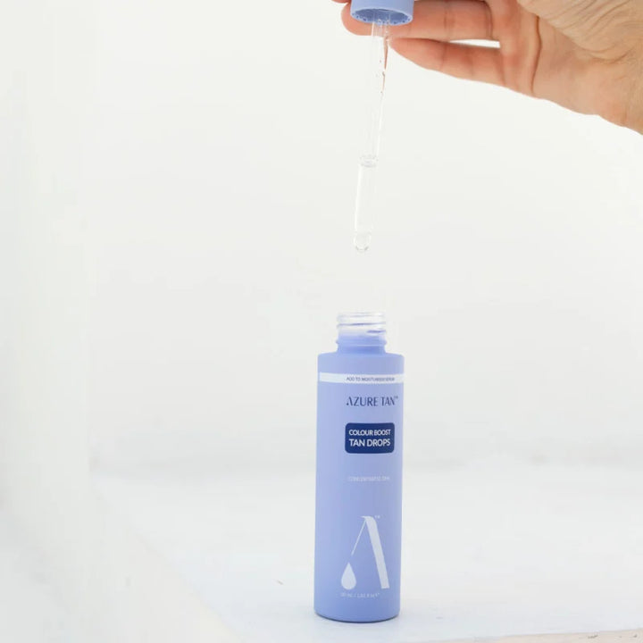 AZURE TAN COLOUR BOOST TAN DROPS - savaiminio įdegio lašiukai veidui, 30 ml