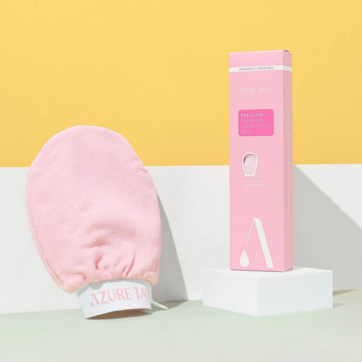 AZURE TAN PRE GLOW EXFOLIATOR MITT - eksfolijuojanti dušo pirštinė, 1 vnt. - EKSFOLIJUOJANTI PIRŠTINĖ IŠ AZURE TAN - TIK €10.20! Apsipirk dabar GROŽIO ALCHEMIJA
