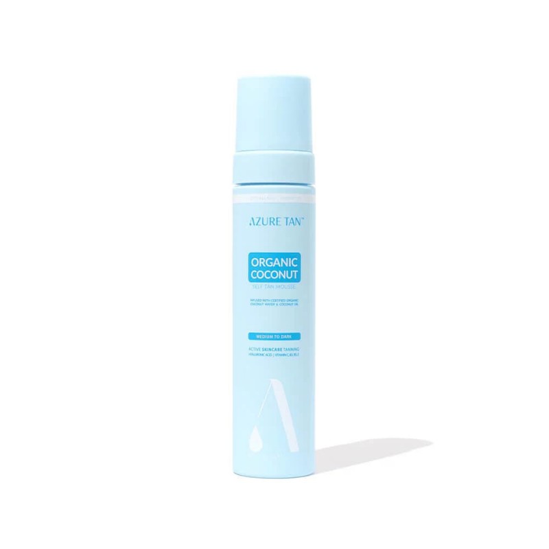 AZURE TAN OGANIC COCONUT MEDIUM TO DARK - greito poveikio drėkinančios savaiminio įdegio putos (tamsus atspalvis), 200 ml - SAVAIMINIS ĮDEGIS IŠ AZURE TAN - TIK €29! Apsipirk dabar GROŽIO ALCHEMIJA