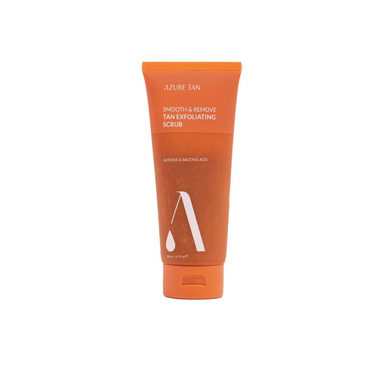AZURE TAN SMOOTH AND REMOVE TAN EXFOLIATING SCRUB - eksfolijuojantis kūno šveitiklis, 200 ml - KŪNO ŠVEITIKLIS IŠ AZURE TAN - TIK €15.30! Apsipirk dabar GROŽIO ALCHEMIJA