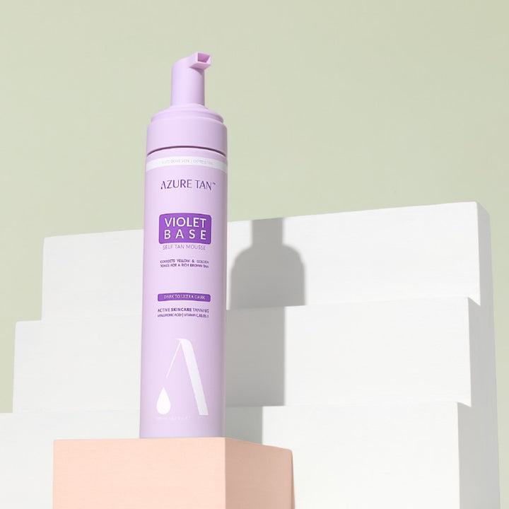 AZURE TAN VIOLET BASE DARK TO ULTRA DARK - greito poveikio savaiminio įdegio putos (tamsus atspalvis), 200 ml - SAVAIMINIS ĮDEGIS IŠ AZURE TAN - TIK €24.65! Apsipirk dabar GROŽIO ALCHEMIJA