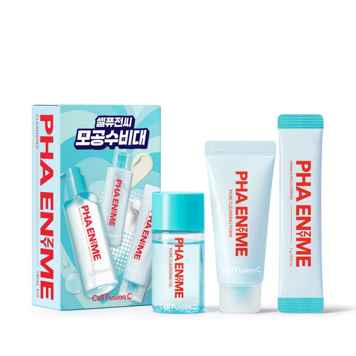 CELL FUSION PHA ENZYME CLEANSING TRAVEL KIT - kelioninis trijų etapų odos valymo rinkinys - RINKINYS VEIDUI IŠ CELL FUSION C - TIK €18! Apsipirk dabar GROŽIO ALCHEMIJA