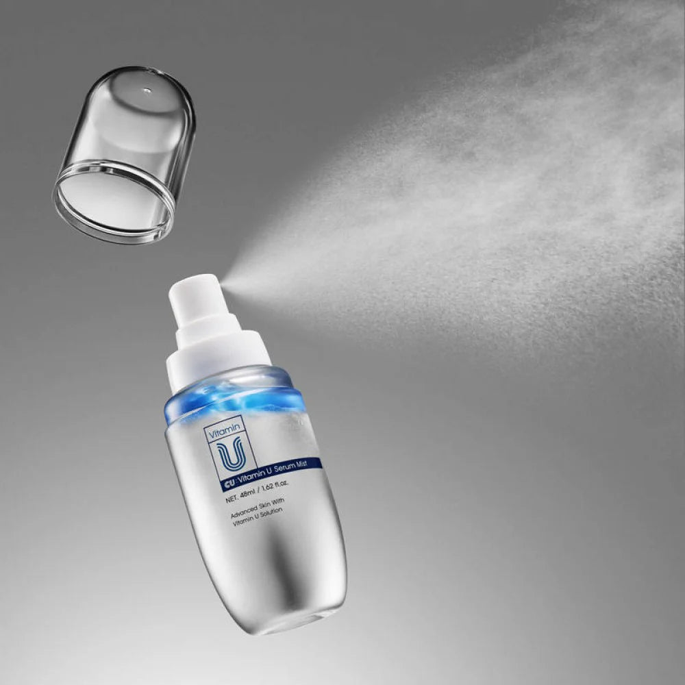 CUSKIN VITAMIN U SERUM MIST - serumo dulksna su vitaminu U, peptidais ir Volufiline™, 48 ml - SERUMAS IŠ CUSKIN - TIK €23! Apsipirk dabar GROŽIO ALCHEMIJA