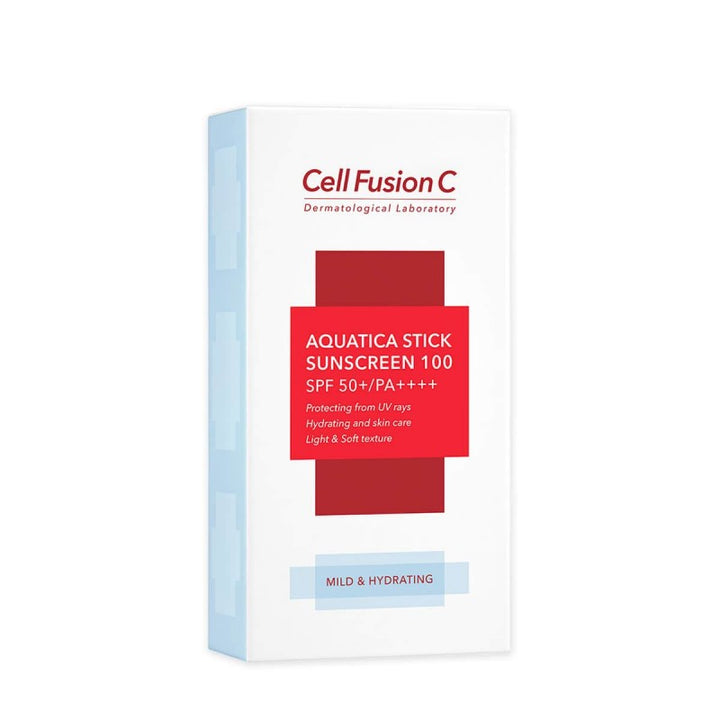 CELL FUSION C AQUATICA STICK SUNSCREEN 100 - drėkinanti pieštukinė apsauga nuo saulės - SPF APSAUGA IŠ CELL FUSION C - TIK €30! Apsipirk dabar GROŽIO ALCHEMIJA