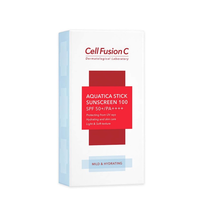 CELL FUSION C AQUATICA STICK SUNSCREEN 100 - drėkinanti pieštukinė apsauga nuo saulės - SPF APSAUGA IŠ CELL FUSION C - TIK €30! Apsipirk dabar GROŽIO ALCHEMIJA