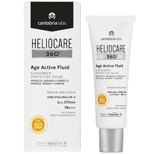 HELIOCARE 360 AGE ACTIVE FLUID SPF50+ - fluidas, 50 ml - SPF APSAUGA IŠ Heliocare - TIK €28.50! Apsipirk dabar GROŽIO ALCHEMIJA