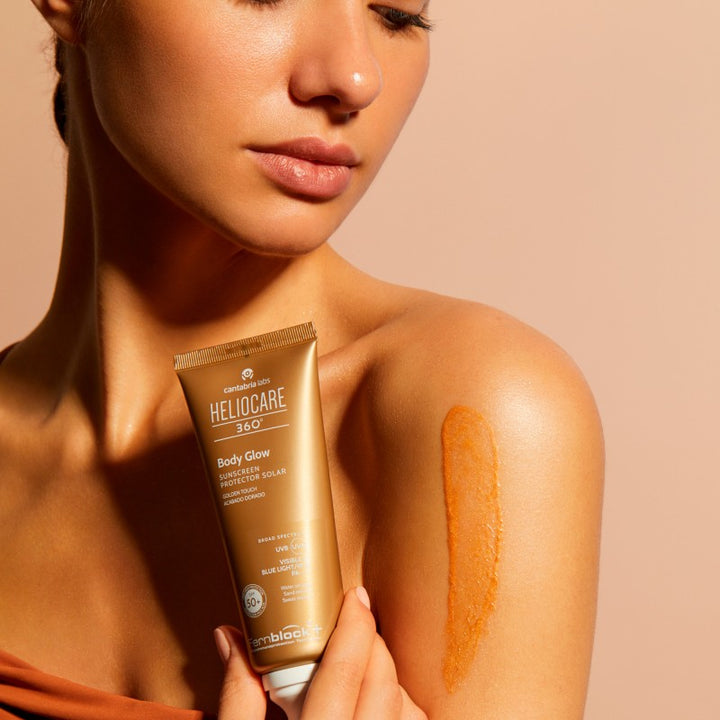 HELIOCARE 360 BODY GLOW SPF 50+, 100 ml - SPF APSAUGA KŪNUI IŠ Heliocare - TIK €31! Apsipirk dabar GROŽIO ALCHEMIJA