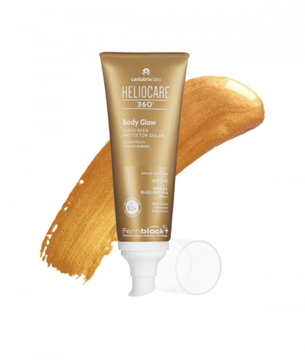 HELIOCARE 360 BODY GLOW SPF 50+, 100 ml - SPF APSAUGA KŪNUI IŠ Heliocare - TIK €29! Apsipirk dabar GROŽIO ALCHEMIJA